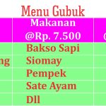 MENU GUBUKAN CATERING JOGJA