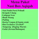 paket nasi box aqiqah by aflah aqiqah