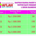 paket aqiqah jogja untuk bayi perempuan 1 ekor kambing