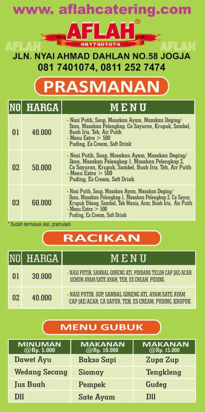 paket prasmanan jogja – sleman-bantul-catering-bantul-jogja-sleman-murah-harga-paket-prasmanan-jogja-sleman-bantul-kulonprogo-by-aflah-catering